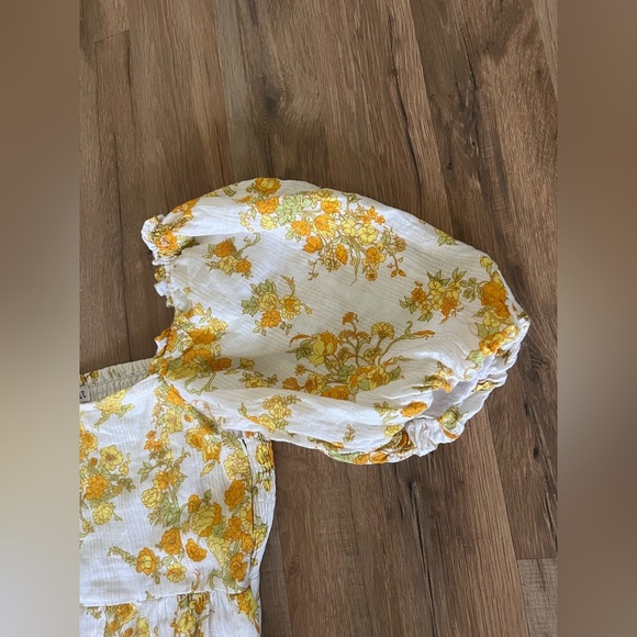 Faithfull the brand Gamora Midi Dress Linden Floral Print SIZE M - Picture 8 of 12